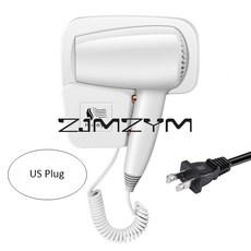 1300W 헤어 드라이어 천공 건조 벽걸이 고전력 음이온 하우스 게스트 빠른 욕실 호텔, 8810c US Plug