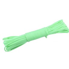빛나는 로프 가닥 4mm 파라코드 나일론 550 텐트 코드 야외 낙하산 매는 밧줄 캠핑 생존 EDC 어둠 속에서, 5M, 1개, [04] guang Green