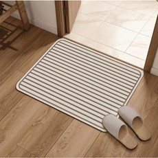 SoftDiary 욕실 규조토 발매트 흡수력 좋은 화장실 앞 발매트, 1개, 다크그레이