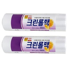 크린롤백 위생백 비닐팩 롤백 대형 30cm x 40cm 200매, 2개, 1개