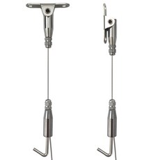 천장 경사걸이 소형, 실버, 2개