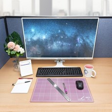 WL 책상커팅매트 A3 투명 칼라 패드+지알트레이딩Shop, 보라색