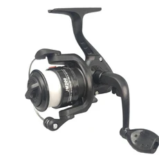 〔CC33〕 접이식 스피닝 낚시 릴 100m 낚싯줄 포함 5.1:1 기어비 휴대용 초경량, 03 black