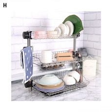 퀸 스텐 식기건조대 3단, 1, 1개