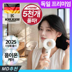 BLDC 초고속 음이온 헤어 드라이기 항공모터 헤어 드라이어, 로얄화이트 프리미엄