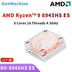 Genmachine Ryzen9 8945HS ES 7840HS 7940HS 8845HS 7640HS ES 미니 PC Windows 11 WiFi 6 게임용 PC DDR5, 03 16G 1T, 04 유럽 ​​연합, 03 R9 7940HS