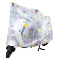 귀여운 캐릭터 자전거 반투명 커버 덮개 3종택1, A.플라워