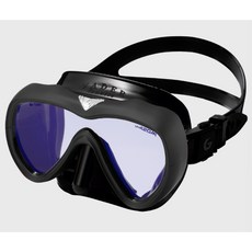 游龍潛水 2025 GULL VADER FANETTE MASK UV420 潛水面鏡 單面鏡 (女款), Rubber Black