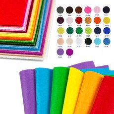 칼라 부직포(1마)-비접착 미술 공예 알림판 게시판 환경미화용 DIY 유치원 어린이집 만들기재료, 노랑색