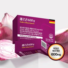 [건강코딩 ] 퀘르온600정 / 퀘르세틴 케르세틴 브로멜라인 비타민C 면연력 항산화 비염 영양제 추천, 4박스, 30정