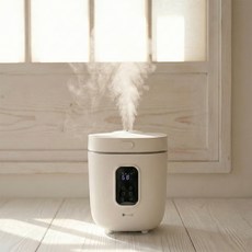 이놀 100도 저소음 올스텐 가열식 3.5L 신생아 아기가습기 상부급수 밥통가습기, 화이트 [EW006]