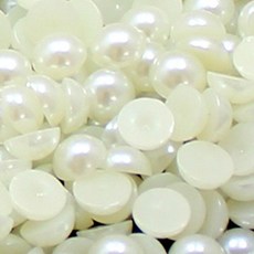 반쪽진주 아이보리 진주비즈, 10