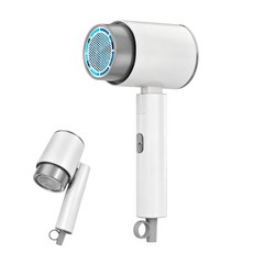 SAMSEA 접이식 여행용 가정용 고출력 헤어드라이어 1900W, 화이트, SQD-06