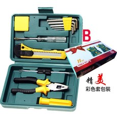 11件組 工具箱 家用五金工具組, 1套, 11件套B