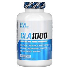 EVLUTIONNUTRITION CLA 1000 소프트젤, 180정, 1개