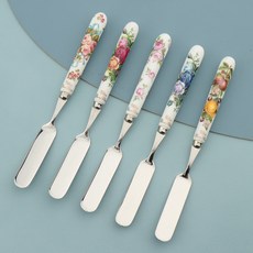 삼미 도자기 버터나이프, 1개, 로얄로즈_홍