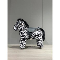 흔들목마 놀이기구 말타기 승마 놀이 기구 어린이 흔들말, 13 얼룩말 도르래/흔들의자, 1개