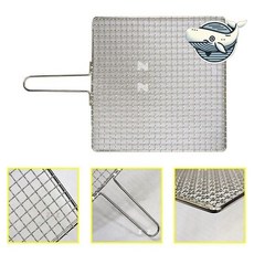 라움샵 숯불구이 사각석쇠 캠핑 그릴 트 손잡이 생선구이 용기