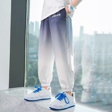 賣場優選童裝 兒童防蚊褲 防蚊褲男童長褲兒童夏裝漸變速幹褲子帥氣時髦大童夏季休閒潮