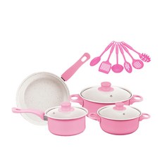 프라이팬 볶음팬 코팅팬 프라이팬 2종/3종 초경량 무PFOA 주방팬 모음, 하늘색