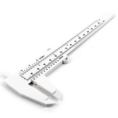 플라스틱 아날로그 버니어 캘리퍼스 노기스 150mm, 화이트