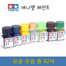 타미야 에나멜 물감 도료 10ml 유광 X1 ~ X33, 1개, X7 레드 (유광)