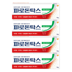 데일리 후로라이드 치약 잇몸치약 최신제조, 4개입, 100g