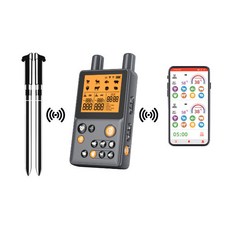 藍牙無線燒烤溫度計，APP遠程監控，適用於烤肉、烘焙，廚房家用食品溫度測量, 1個, -20~100℃,±1℃