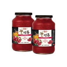꽃샘 꿀석류차 1kg x 2개 / 차음료 액상 과일청, 1