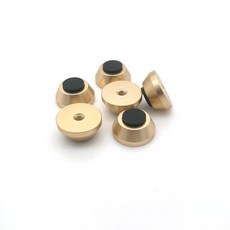 音箱腳釘 茶盤增高 鋁腳釘 茶几配件 支撐腳 免打孔 自粘, 1個, 金色, 高度7