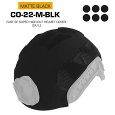 야외 사냥용 은폐형 FAST SF 헬멧 액세서리 편리한 헬멧 후드 전술 에어소프트 FAST SF 울트라 하이컷 헬멧, 공식 표준 구성, 01 검정색