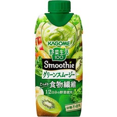 (12팩) 일본 카고메 야채 스무디 그린 330ml 주스 식이섬유 설탕미사용 무설탕