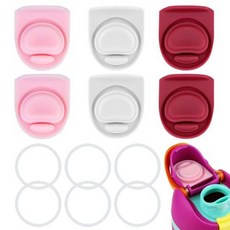 ECLATIS ZON 온BB2E(넓음) Owala Fr2E(넓음)sip1/19/24/32/40oz 뚜껑 병 개스킷 실리콘 캡 인서트 스토퍼 교체 부품 액세서리 KB1-06과, 6 Complete Seal Set, 6 Colors​ Set 6