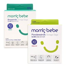 맘스베베 일회용 분유 저장팩 30p + 베이직 모유 저장팩 180ml 30p, 60매, 1세트