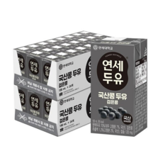 연세두유 국산콩 검은콩 두유, 190ml, 48개