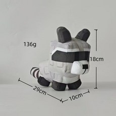 게임 그로우어 가든 Grow A Garden Roblox 시바견 붉은 여우 라쿤 인형 봉제인형 선물, 25cm140g