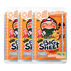 태국 타오케노이 빅시트 김스낵 똠얌맛 3.2g x 12, 3개, 38.4g