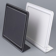 스탠드형 슬라이딩 프레임 A4 가로형 광고판, 검정