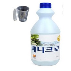 과일야채 소독제 쎄니크로 + 미니 계량컵 50ml 세트, 4개, 1L