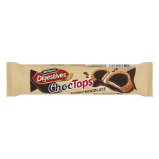 맥비티 초코탑 다크 초콜릿 쿠키 100g Mcvitie's Digestives Choc Tops Dark Chocolate, 1개