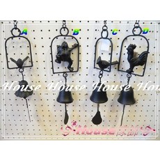 House傢飾 動物造型鍛鐵風鈴, B
