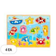 투키토이 해양꼭지 판퍼즐, 4개, 10피스