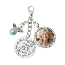 ECLATIS Dorla Cool 신부를 위한 파란색 기념 결혼식 부케 로켓 참 DIY 2-사진 프레임 수호 천사 신부 무언가 블루 특별한 선물 날 307960, Dorla Cool 신부를 위한 파란색, 기념 결혼식