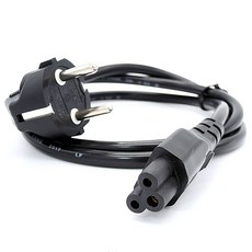 신성전기 국산 파워3구 크로바케이블(AC 220V)벌크1M 노트북 모니터등 전원케이블, 1개, 1m