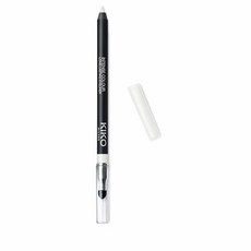 KIKO MILANO Kiko Milano Intense Colour Long Lasting Eyeliner 17 | and smooth-gliding outer eye pen, 01 Pearly White