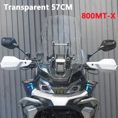 CFMOTO 800MT-X 800 MTX 오토바이 앞 유리 윈드 스크린 디플렉터 바이저 그레이 용 52CM/57CM, 01 China Mainland, 01 Transparent 57cm