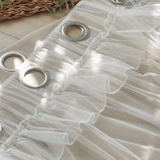 셔링레이스 망사 코디형 쉬폰 커튼