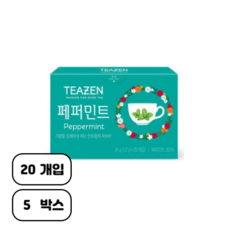 티젠 페퍼민트, 5개, 1.2g, 20개입