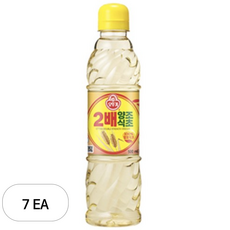 오뚜기 2배 양조식초, 500ml, 7개