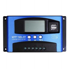 태양광 충전 컨트롤러 MPPT 솔라 패널 태양열 제어기 1. 100A 블루 MPPT 12V/24V